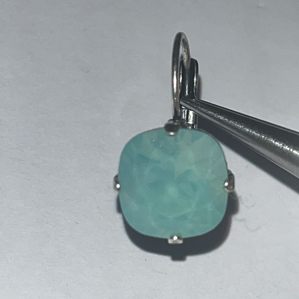 Elegant Silver and Blue Earrings